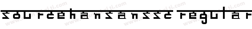 sourcehansanssc regular zihun5hao w字体转换